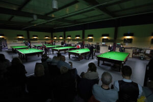 The audience watch the action in play at SC Breakers in Rüsselsheim during last year's German Open