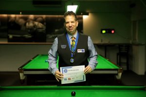 Peter Hull with the gold medal in Belgium