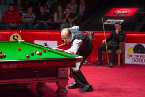 Daniel Blunn competes at the Crucible Theatre
