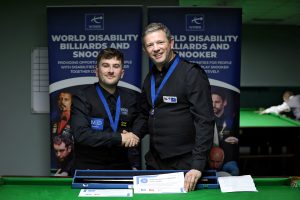 Luke Drennan and Lewis Knowles shake hands