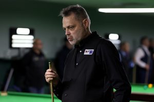 David Moritz at the Tradewell Snooker Club