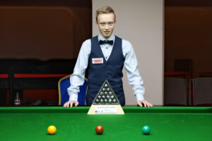Nicklas Olsen poses with the trophy