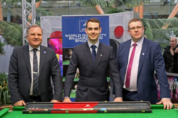 Nigel Mawer, Rob Reed and Simon Berrisford stand smiling