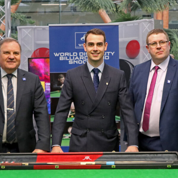 Nigel Mawer, Rob Reed and Simon Berrisford stand smiling