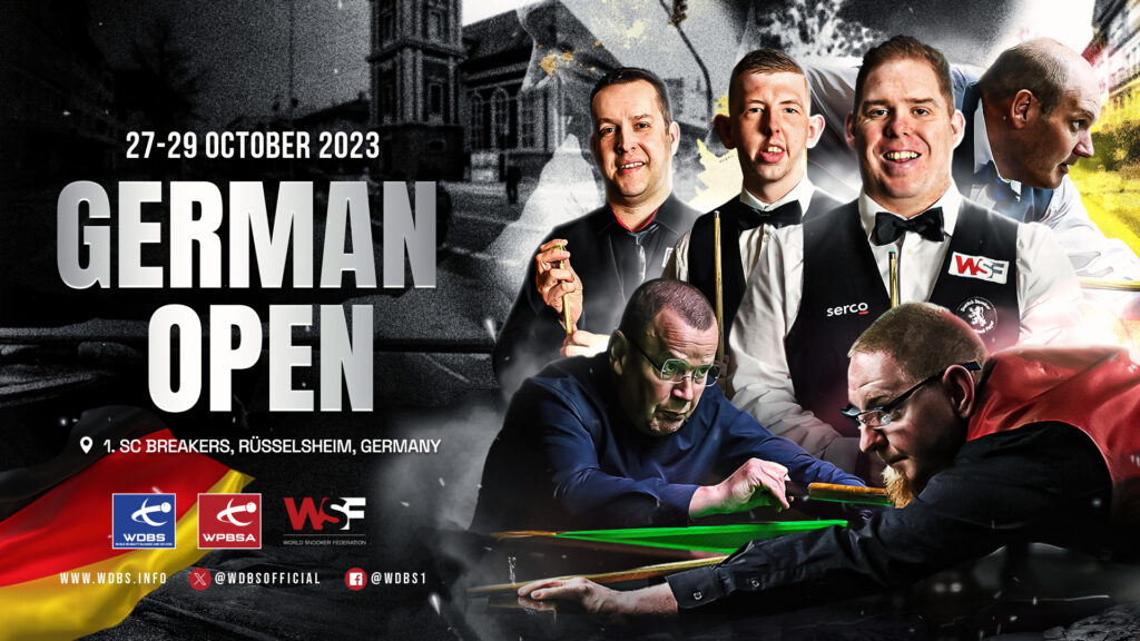 German Open 2023 Enter Now! WDBS World Disability Billiards And